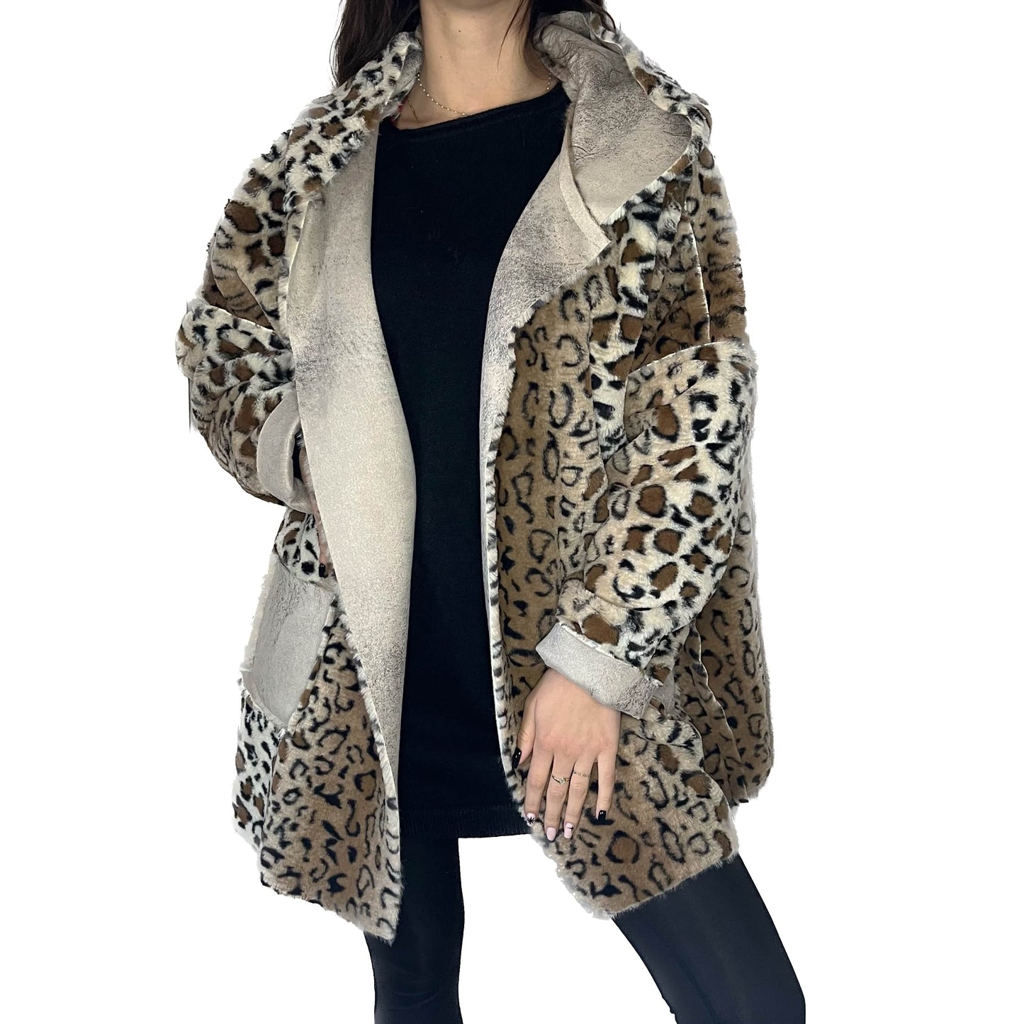 Veste Réversible Léopard