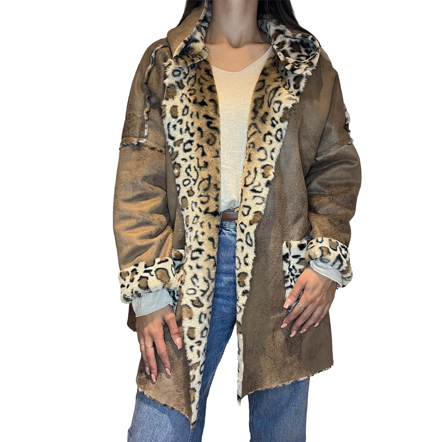 Veste Réversible Léopard