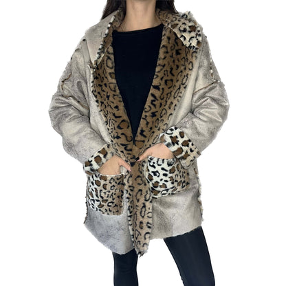Veste Réversible Léopard