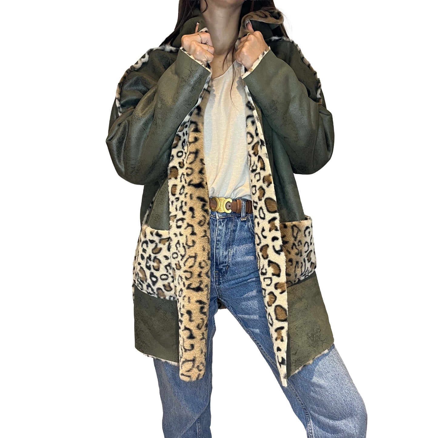 Veste Réversible Léopard